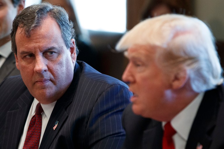 Asked if he believe's Comey's version of the facts, Christie responded that he wasn't sure. (AP Photo/Evan Vucci)