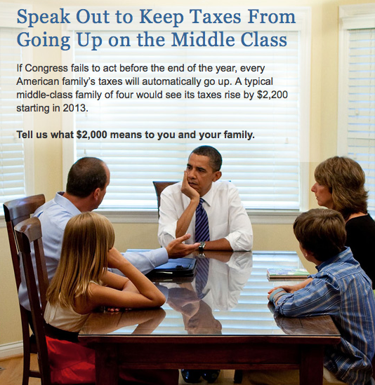President Obama today will demand that Congress pass middle class tax cuts