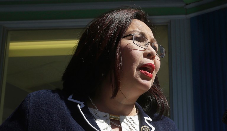 Sen. Tammy Duckworth, D-Ill., a veteran, calls President Trump by the nickname 