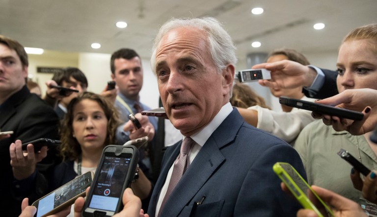 Sen. Bob Corker insists he's not retiring out of frustration with the slow pace of the Senate, but does admit that the Senate isn't exactly the right place for someone who wants to get something done. (AP Photo/J. Scott Applewhite)