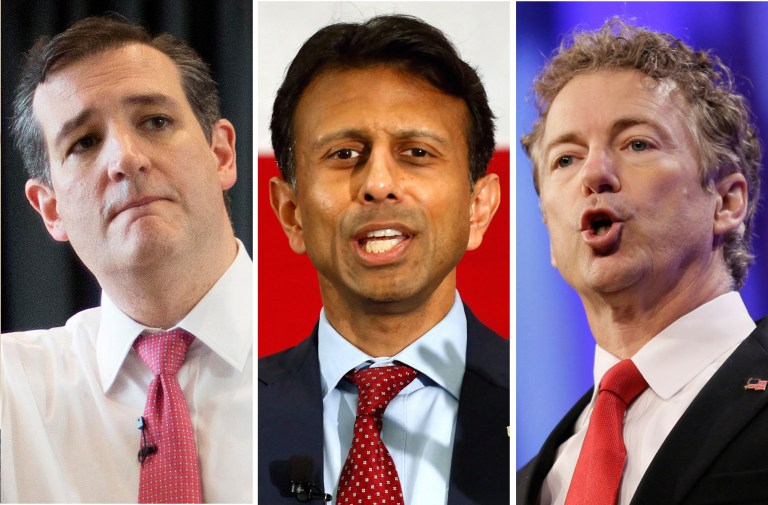 Sen. Ted Cruz, Louisiana Gov. Bobby Jindal and Sen. Ran Paul call for defunding Planned Parenthood after 'sickening' fetal organ harvesting video. (AP Photos)