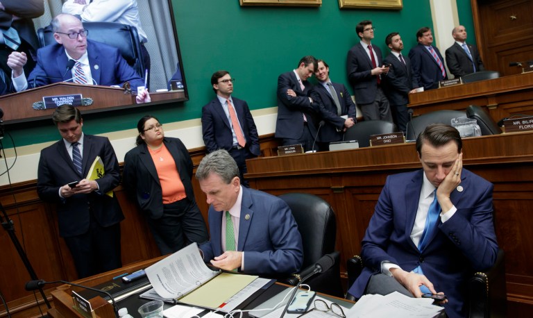 Republicans worry about the political consequences of voting for a bill that is likely to undergo major changes in the Senate. (AP Photo/J. Scott Applewhite)