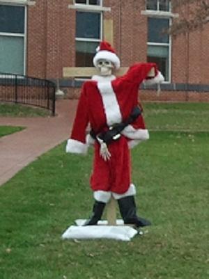 ‘Crucified Santa’ display gone for now
