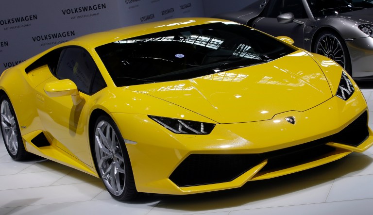 The White Company does not have an office, but offers on its website a Lamborghini for roughly $230,000. (AP Photo/Michael Sohn)