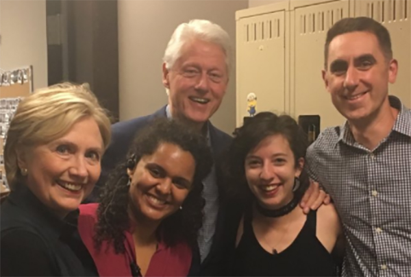 Hillary and Bill Clinton were treated to a special screening of 