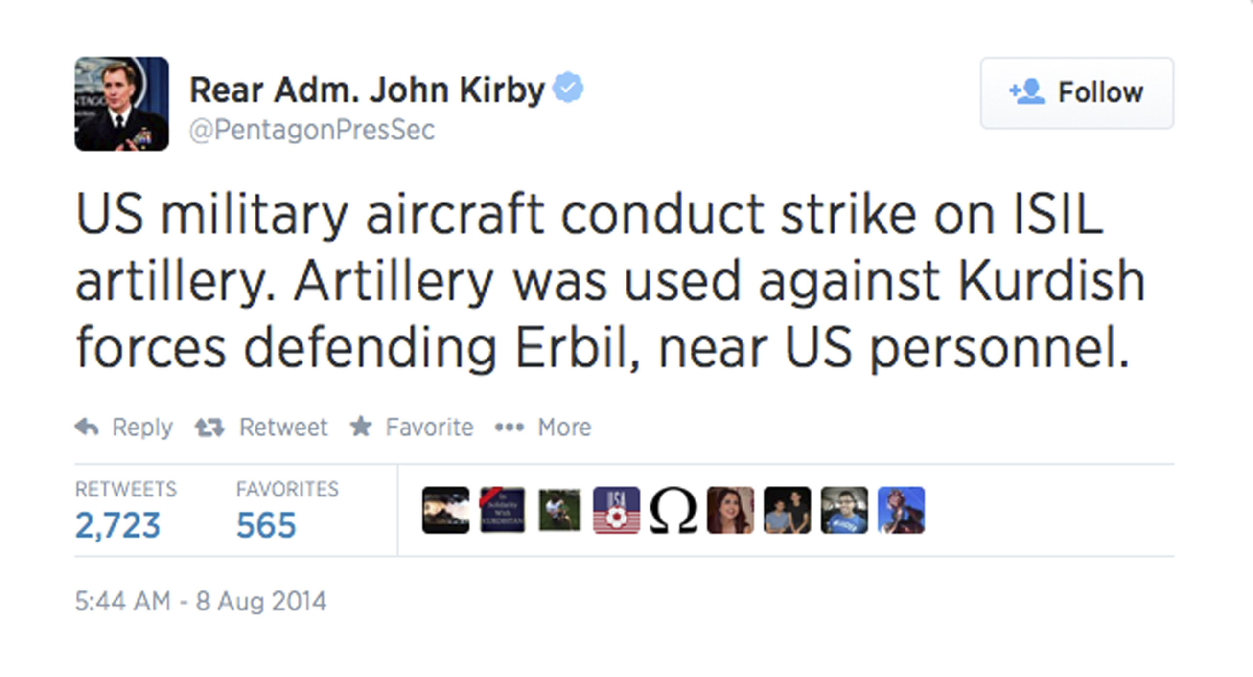 VIDEO: U.S. launches first airstrike in Iraq