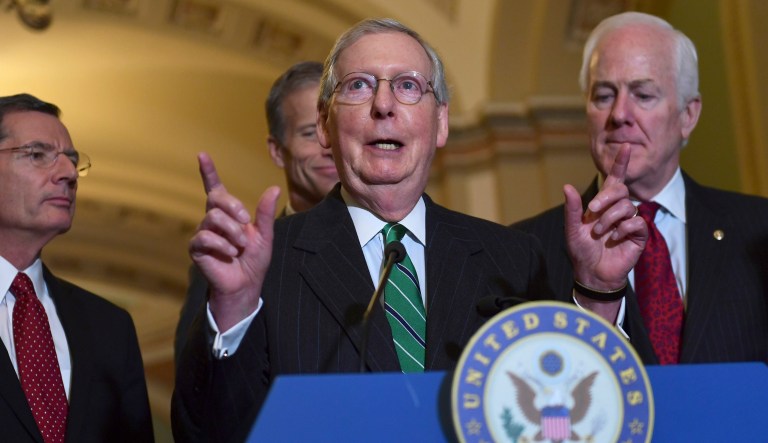 Senate Republican leaders are optimistic that inserting the individual mandate repeal in the GOP tax reform bill 