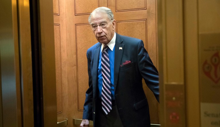 Sen. Chuck Grassley on Thursday released seven pages of texts between Peter Strzok and Lisa Page, both of whom were part of the Hillary Clinton and Donald Trump investigations, ranging in dates from February 2016 to June 2017. (AP Photo/J. Scott Applewhite, File)