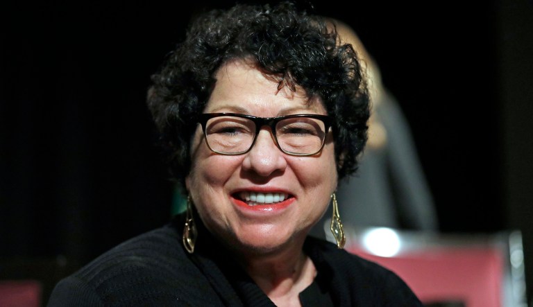 Supreme Court Associate Justice Sonia Sotomayor said Wednesday, 