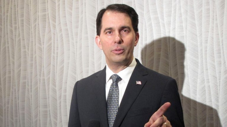 Wisconsin Gov. Scott Walker praised the president for being 