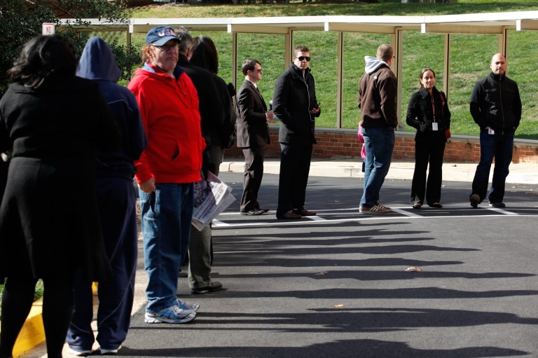 Voters on Election Day (Graeme Jennings/Examiner)