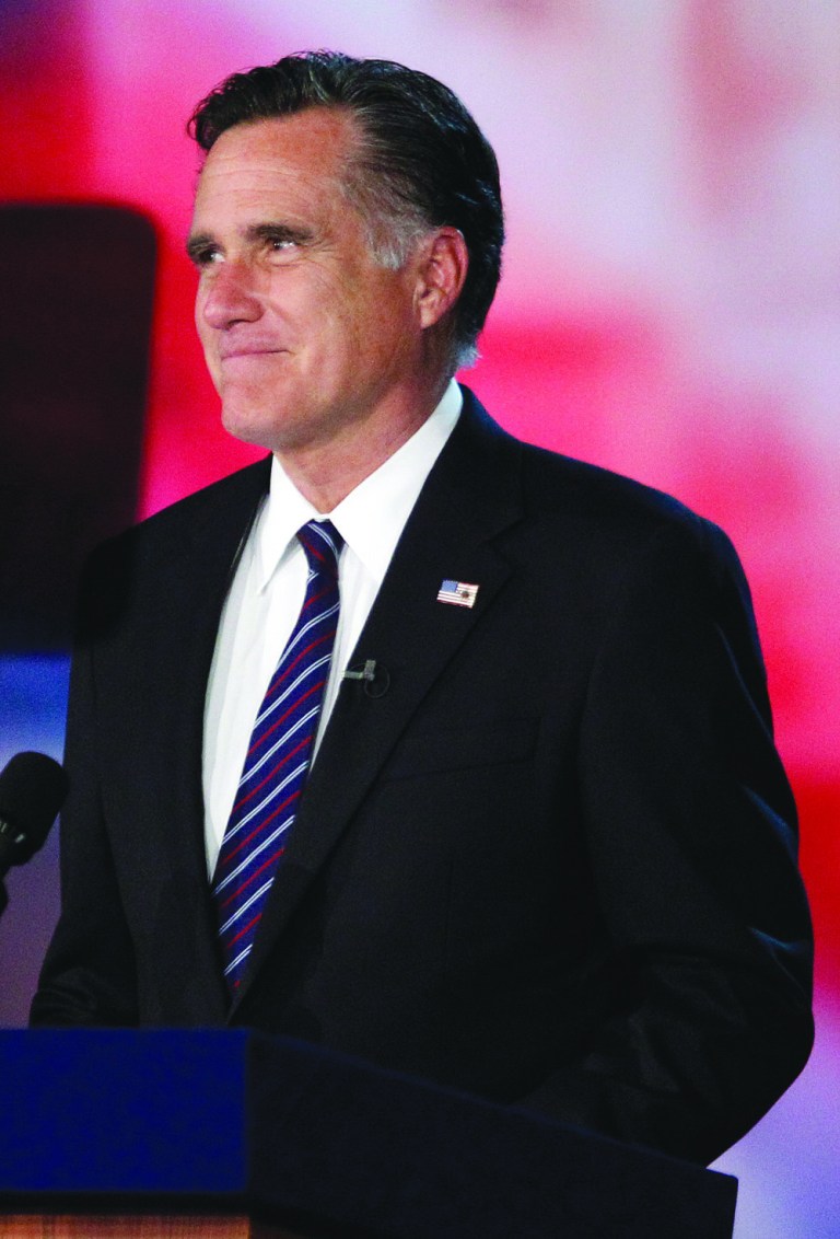 Mitt Romney, the losing 2012 GOP presidential candidate, said today that he won't run again and blamed his loss to President Obama on the improving employment rate. (AP Photo/Stephan Savoia)