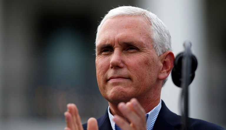 Pence's trip to Tallinn, Estonia; Tbilisi, Georgia; and Podgorica, Montenegro will span July 30 to Aug. 2. (AP Photo/Alex Brandon)