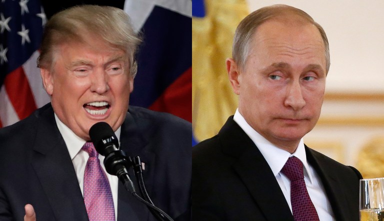 President Trump will meet Russian President Vladimir Putin for the first time on Friday, according to reports. (AP Photos)