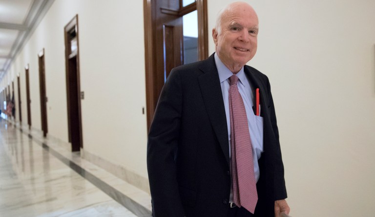 McCain also implored for better relations between the U.S. with Japan and South Korea. (AP Photo/J. Scott Applewhite)