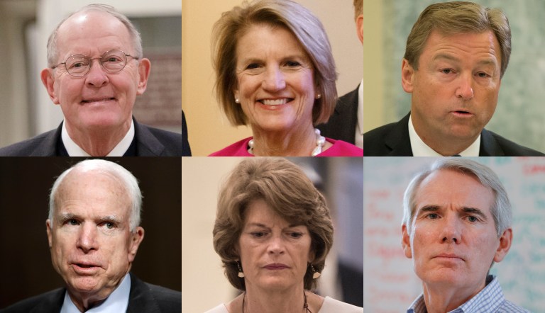 The reversal of the six senators represents a dramatic turnaround. (AP Photo/J. Scott Applewhite)