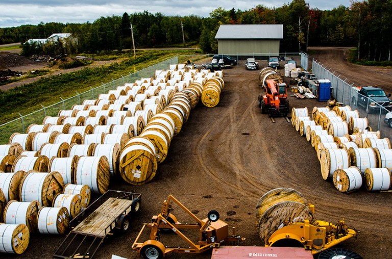  Fiber optic cable for $66 million stimulus broadband system in northern Minnesota. The House Energy and Commerce Committee is raising serious questions about whether the project has complied with federal reguirements. (Watchdog.org photo)