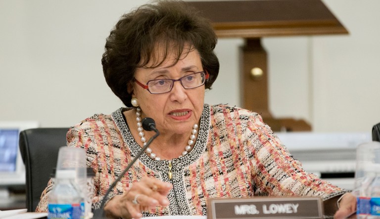 Rep. Nita Lowey, D-N.Y., criticized the Trump administration's education budget on Wednesday by saying it was written by privileged administration officials who could easily afford college for their kids. (AP Photo/Pablo Martinez Monsivais)