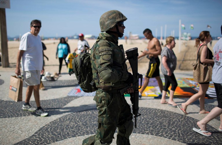 The 10 people were arrested in the southern state of Parana, and are all Brazilian, Justice Minister Alexandre Moraes said at a press conference on Thursday. (AP Photo/Leo Correa)