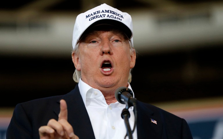 New president used his old Twitter account to reiterate the populist message in his inaugural address. (AP Photo/Gerald Herbert, File)