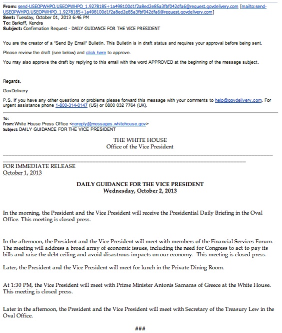 At Least Biden’s Staff Is Still Working