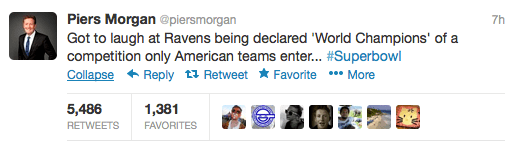 Piers Morgan sparks fan rage after complaining about the Super Bowl trophy