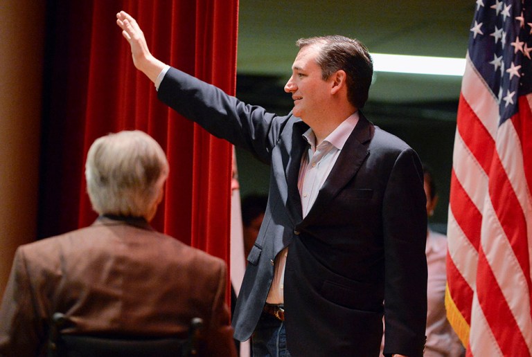 Cruz's victory marks the second time he has bested Trump, after winning the party's first contest, the Iowa caucuses on Feb. 1. (AP File Photo/Darren Abate)