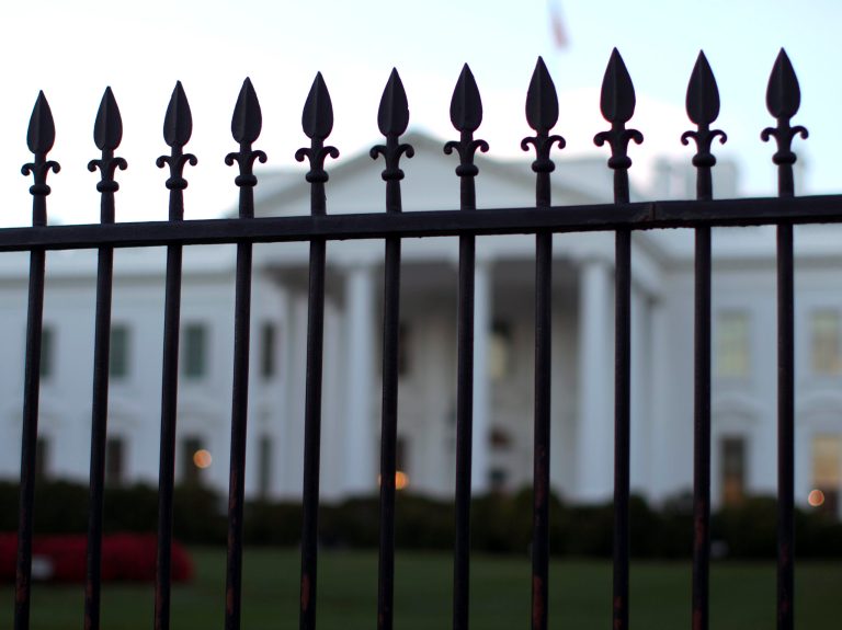 A federal judge has sentenced an Iraq war veteran to 17 months in prison for jumping the White House fence in September. (AP Photo)
