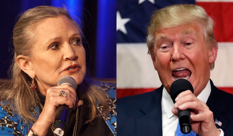 Actress Carrie Fisher, known worldwide for her role as Princess Leia in the 