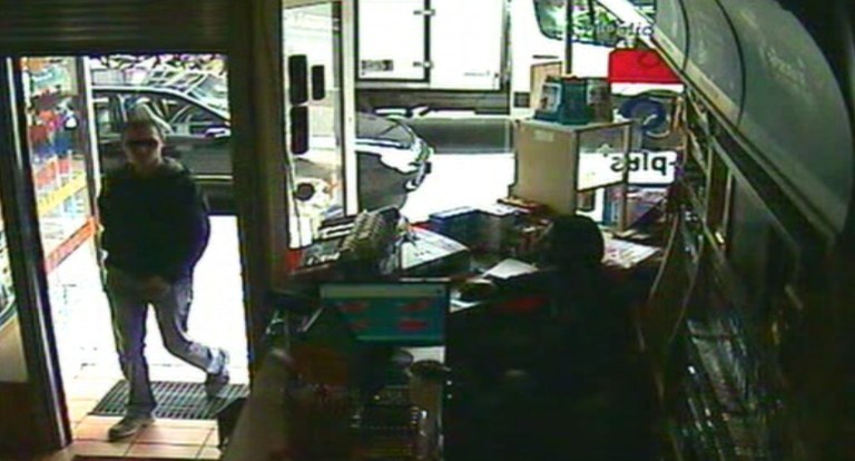   This image taken from CCTV obtained by Associated Press video shows Luka Rocco Magnotta entering the Internet cafe in the district of Neukoelln in Berlin, Germany, Monday, June 4, 2012, where Kadir Anlayisli, who works in the cafe recognized him. 