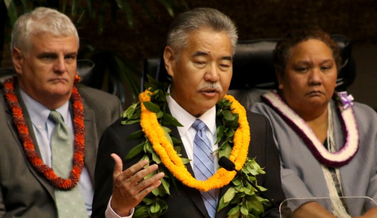 Hawaii Gov. David Ige said Monday one of the reasons Hawaiians were not immediately informed that the missile alert they received last Saturday was a false alarm was because he did not know his Twitter password. (AP Photo/Jennifer Sinco Kelleher)