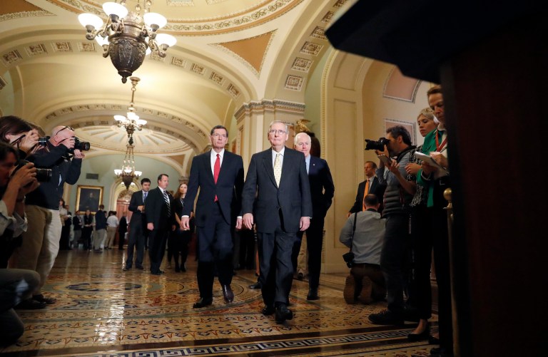 The bill's exit from Congress heralds the beginning of the fiscal 2018 spending negotiations, which must be completed by Sept. 30. (AP Photo/Alex Brandon)
