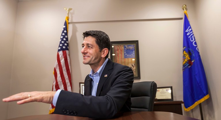 Chats with constituents across the Badger State's 1st Congressional District, and especially those here in his hometown, reveal that most believe Paul Ryan is still firmly rooted in southeastern Wisconsin. (AP Photo/Andy Manis)
