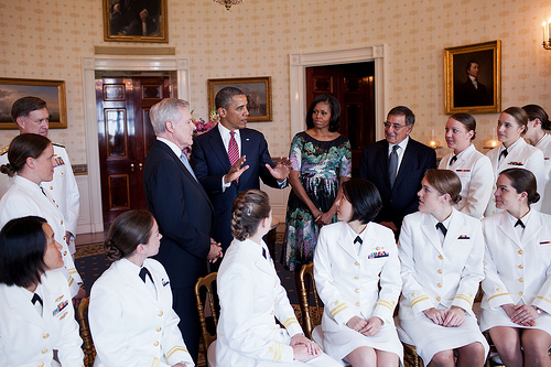 Michelle Obama Sponsors a Submarine, the USS Illinois