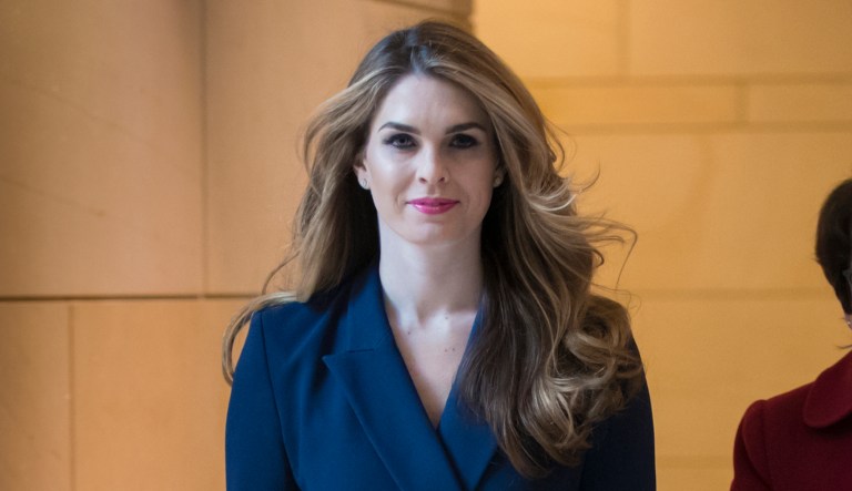 Hope Hicks, 29, served as President Trump's campaign spokesperson before following him to the White House. White House press secretary Sarah Sanders confirmed the news to the Washington Examiner Wednesday. (AP Photo/J. Scott Applewhite)