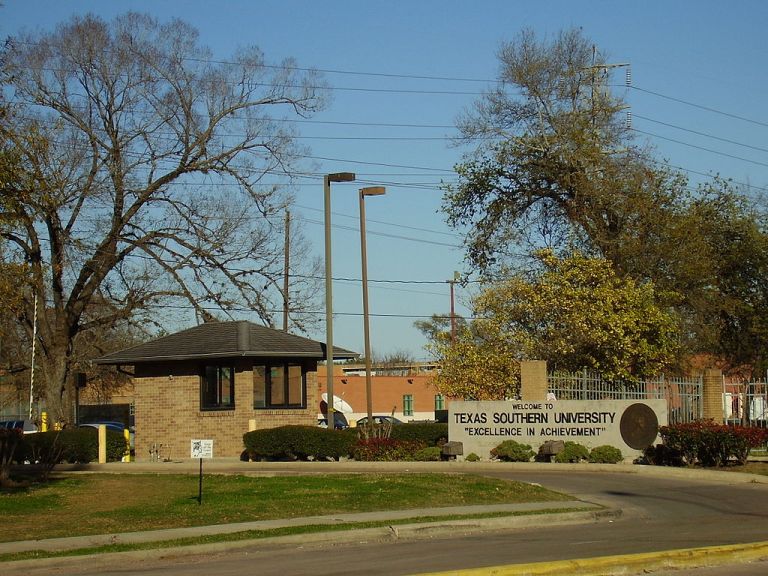 Texas Southern University in southeast Houston is on lockdown after two people were shot at an apartment complex.Â (WhisperToMe/Wikipedia)