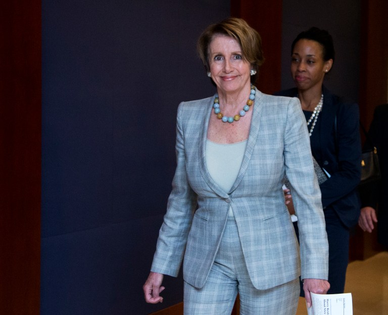 House Democratic Leader Nancy Pelosi, D-Calif., accused a reporter of pushing an âagendaâ. (AP Photo/Manuel Balce Ceneta)