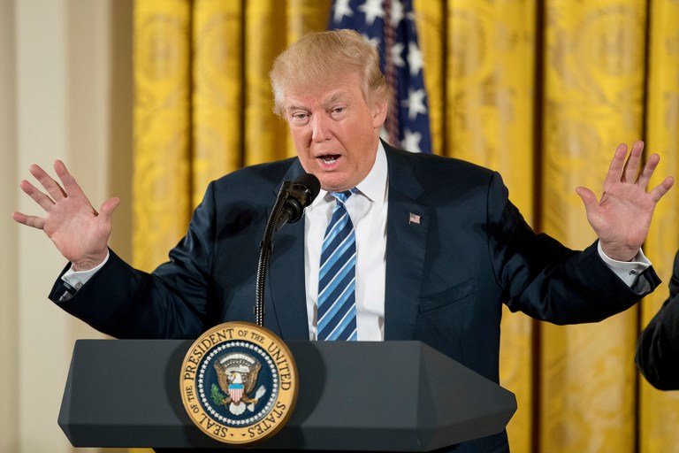 BuzzFeed editor Ben Smith said President Trump and his team frequently push falsehoods and aren't sufficiently transparent, and said a new type of journalism is needed to foster 