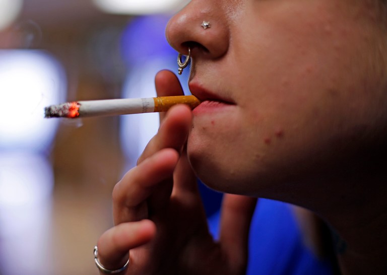 A new federal study showed that American-Indians and Alaskan natives had the highest prevalence of cigarette smoking at nearly 40 percent of their population. (AP Photo/Gene J. Puskar, File)
