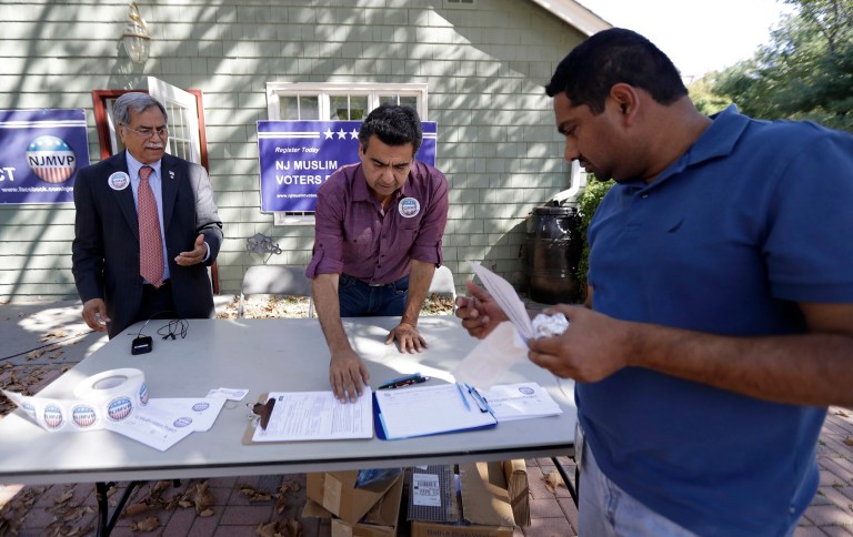 The results of CAIR's random-sample poll show that perhaps Donald Trump shot himself in the foot with Muslims, while also dragging down the Republican Party with the group. (AP Photo/Julio Cortez)