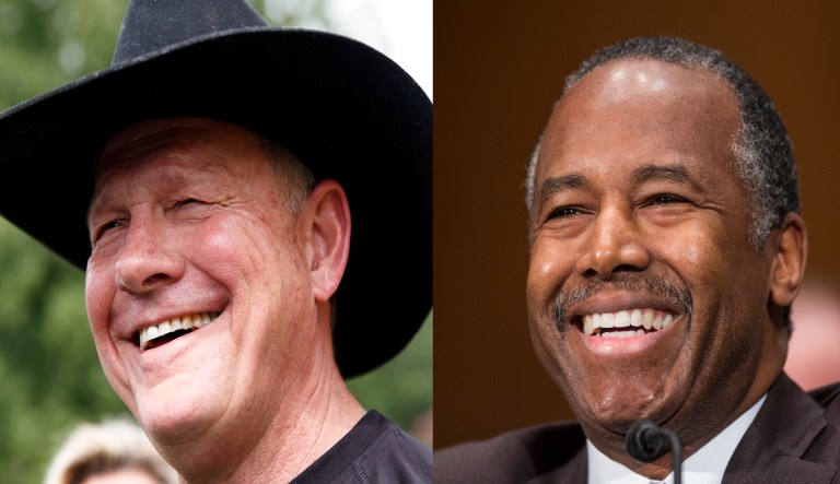 Carson praised Judge Roy Moore hours ahead of President Trump's visit to Alabama to stump for Sen. Luther Strange. (Photo by Eric Charbonneau/Invision for Netflix/AP Images)