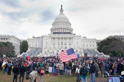 The Occupy Congress protest is seen on Capitol Hill on Tuesday.