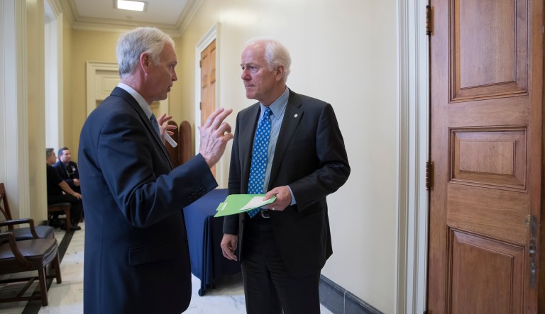 GOP lawmakers not only don't have consensus on the content of a tax plan, they also haven't agreed on how to go about legislating one. (AP Photo/J. Scott Applewhite)