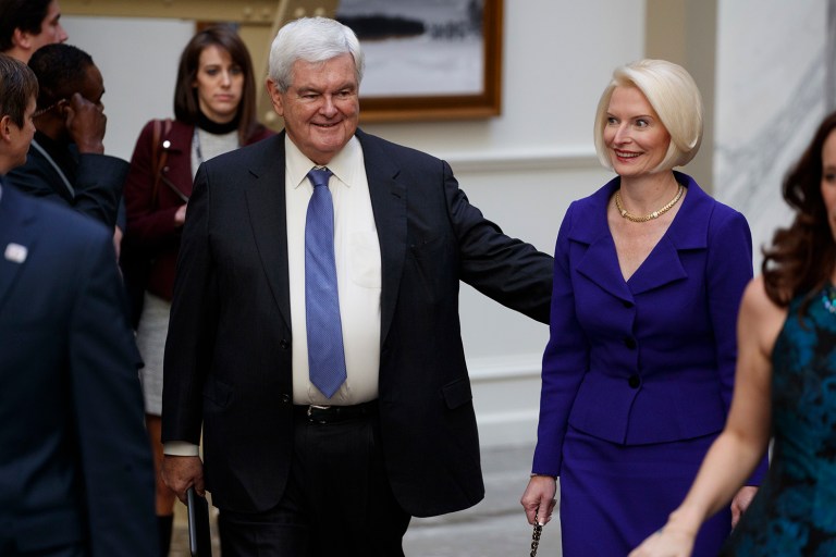The White House touted her membership in the choir of the Basilica of the National Shrine of the Immaculate Conception in Washington, D.C. (AP Photo/ Evan Vucci)