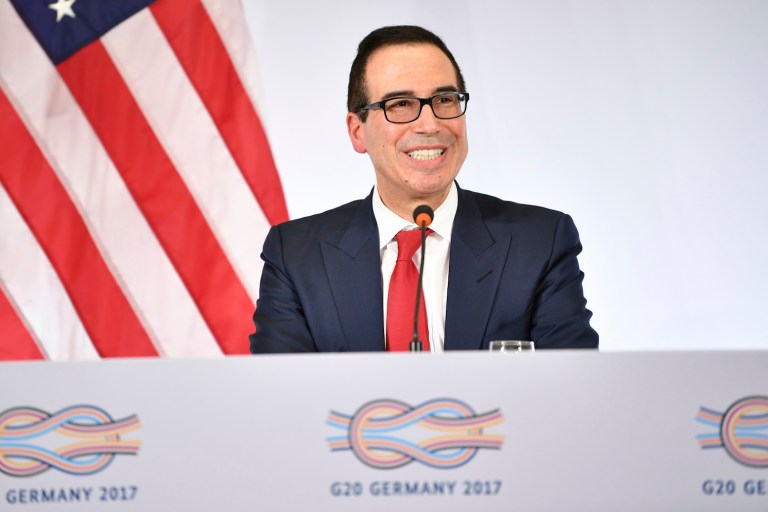 Steven Mnuchin acknowledged that his comments were a mistake in a letter to the Office of Government Ethics. (Uwe Anspach/dpa via AP)