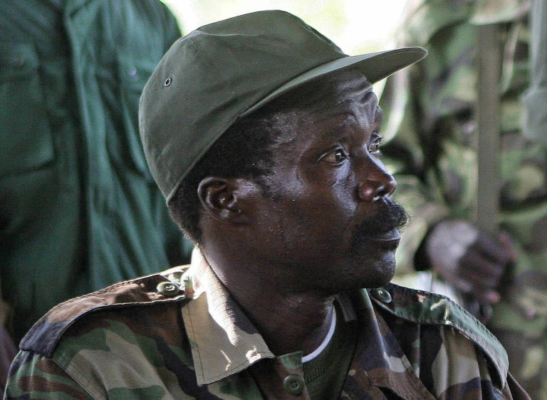 Treasury said it was freezing all assets of two sons of Joseph Kony, Salim and Ali Kony, that are within U.S. jurisdiction. (AP Photo/Stuart Price, File, Pool)