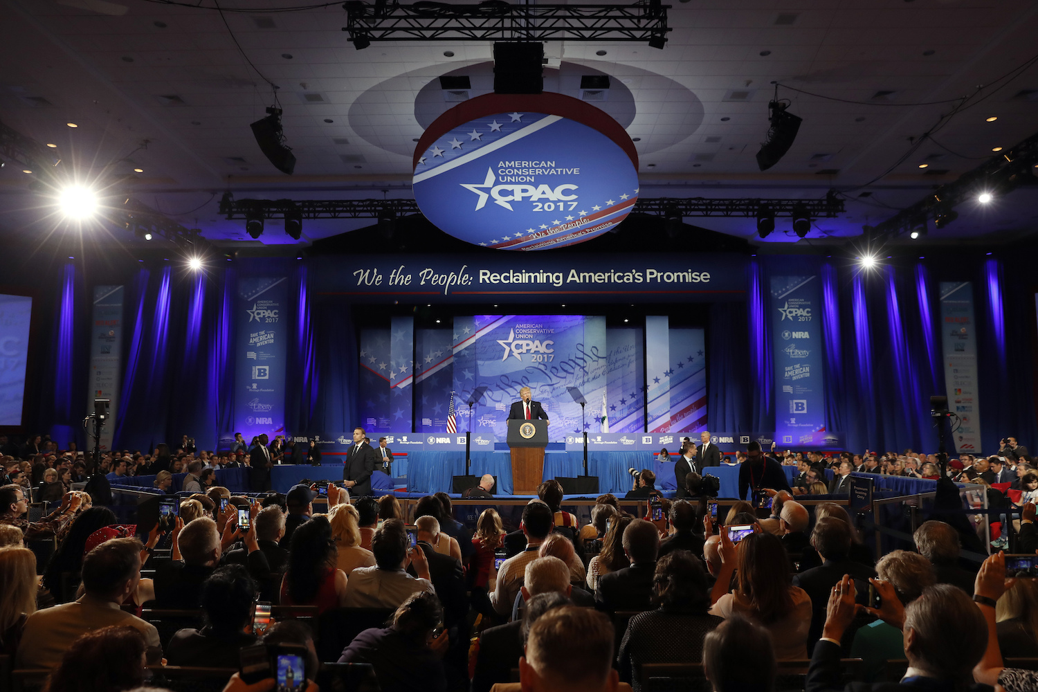 Here are all 20 standing ovation lines from President Trump’s CPAC speech