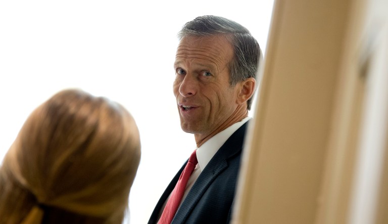 The Senate has passed two major bills aimed at expanding access to broadband, and experts are hopeful that at least one of those bills, the MOBILE NOW Act from Sen. John Thune, R-S.D., (pictured above) will be on President Trump's desk by the end of the year. (AP Photo/Carolyn Kaster)