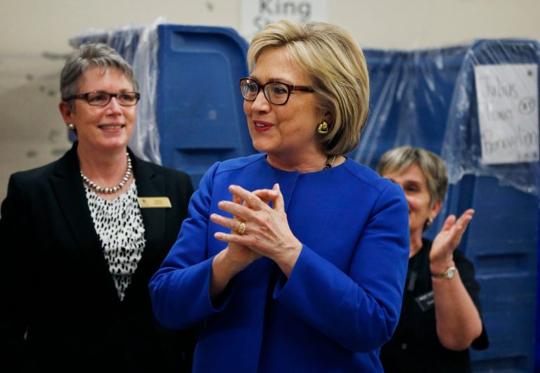 The State Dept. should've completed its review of all 55,000 pages of Clinton's emails by the end of January. (AP Photo/John Locher)