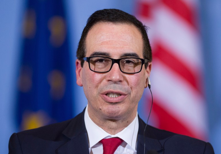 Treasury Secretary Steve Mnuchin said Friday that the Trump administration is readying new sanctions on Syria. (Soeren Stache/dpa via AP)